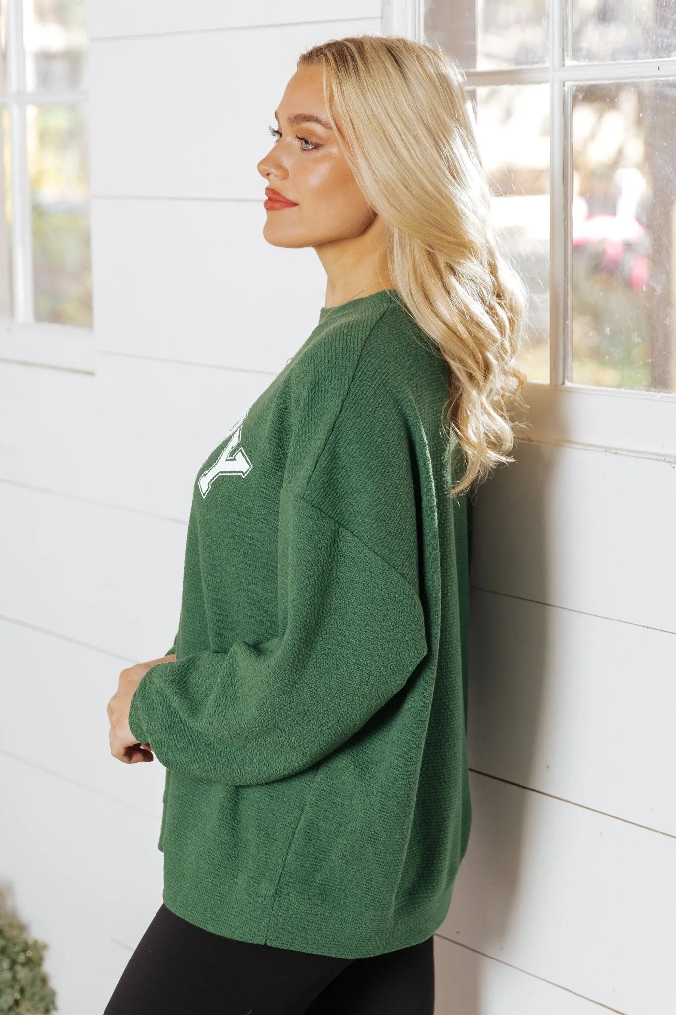 Merry Green Graphic Sweatshirt - FINAL SALE