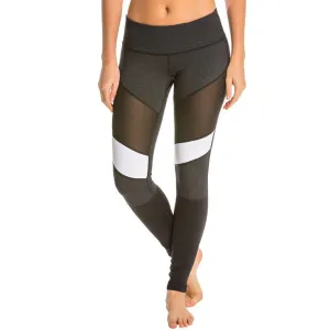 Mesh Fabric Patchwork Leggings