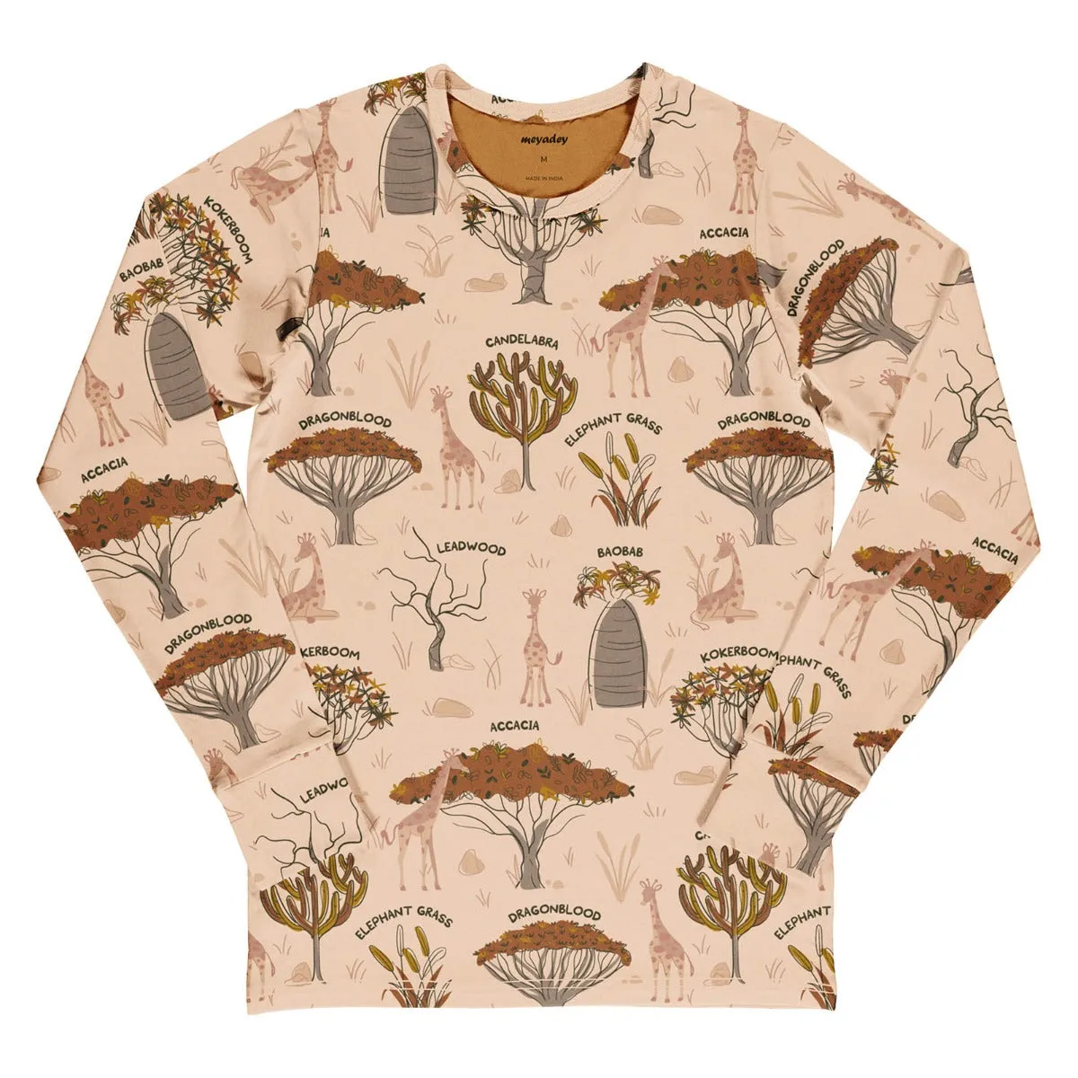 Meyadey Adult Savanna Woodland Long Sleeve Top