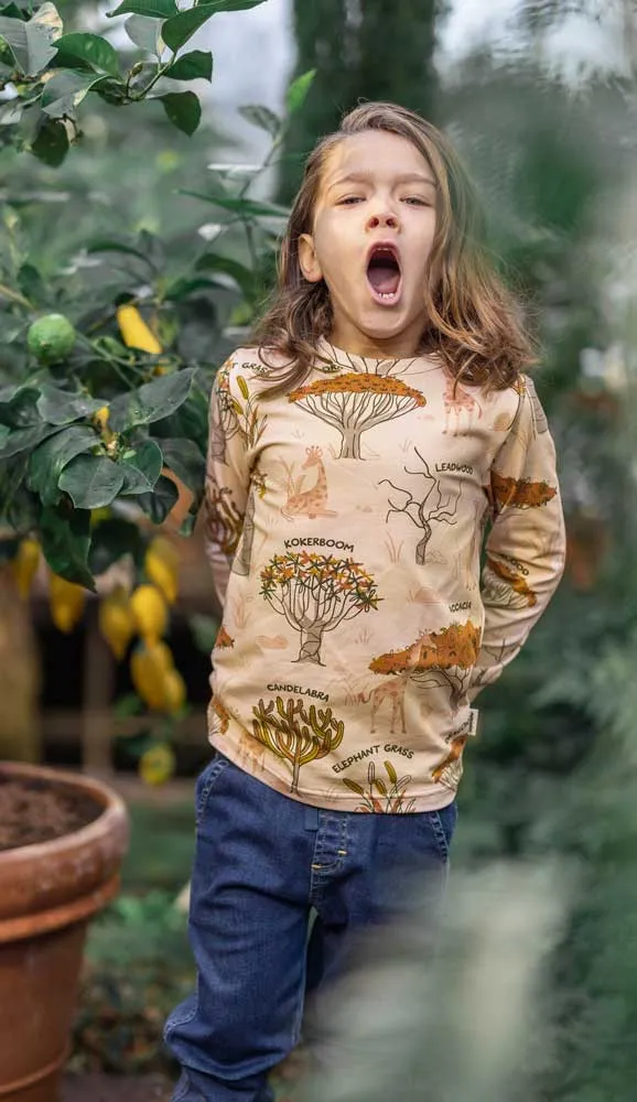 Meyadey Savanna Woodland Long Sleeve Top