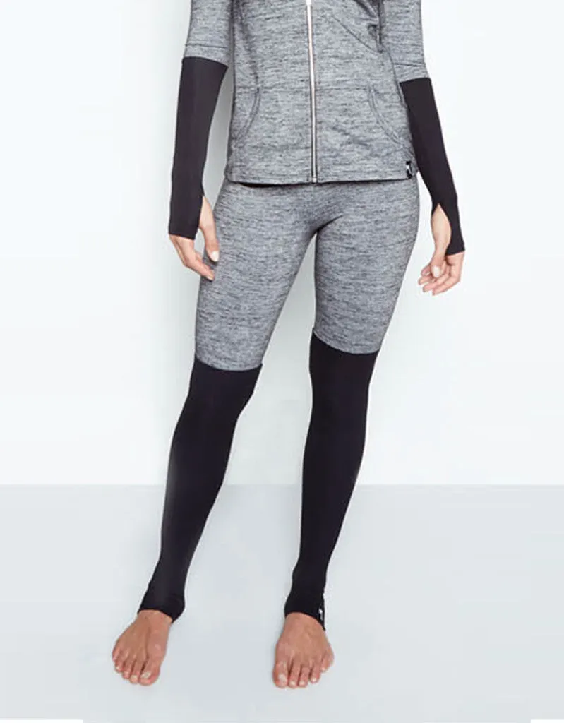 Michael Lauren Jensen Contrast Legging in Stone/Black