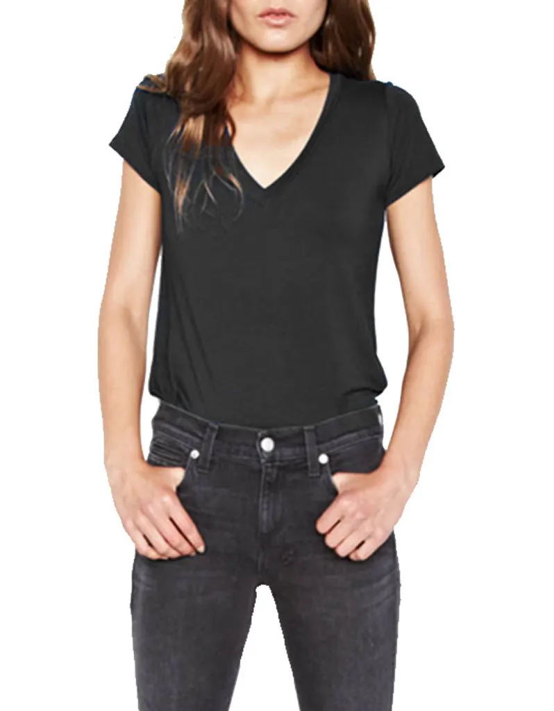 Michael Lauren Kendrick Fitted V-Neck Tee