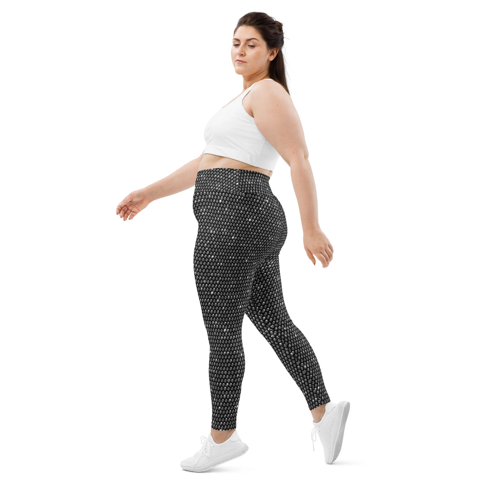 Midnight Bedazzled Print Plus Size Leggings