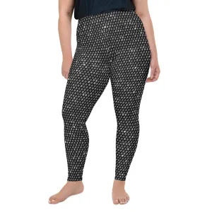 Midnight Bedazzled Print Plus Size Leggings