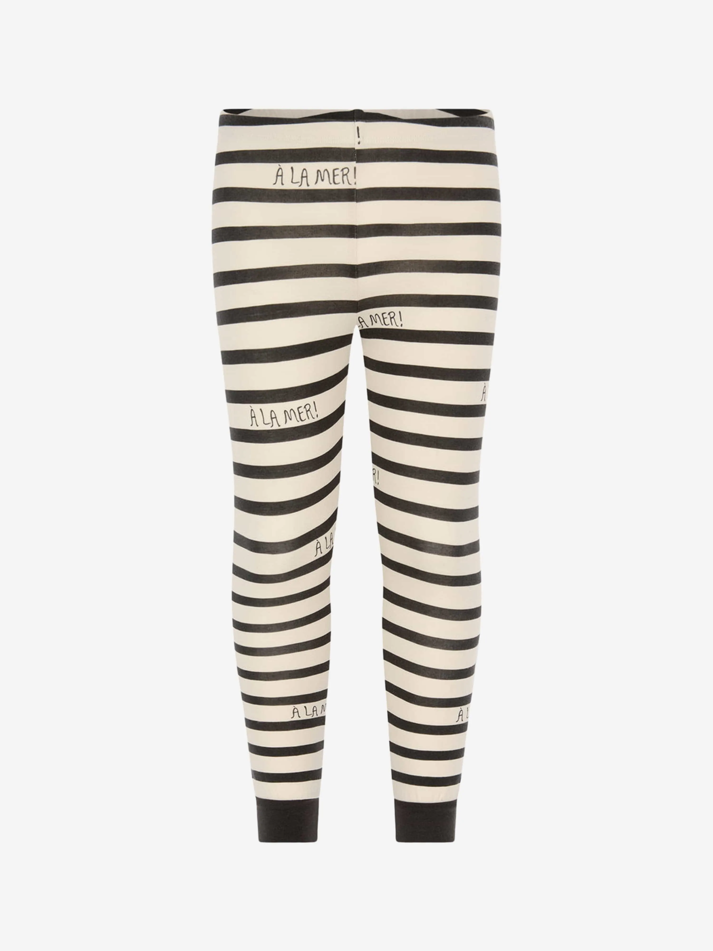 Mini Rodini Kids Cotton Striped Leggings