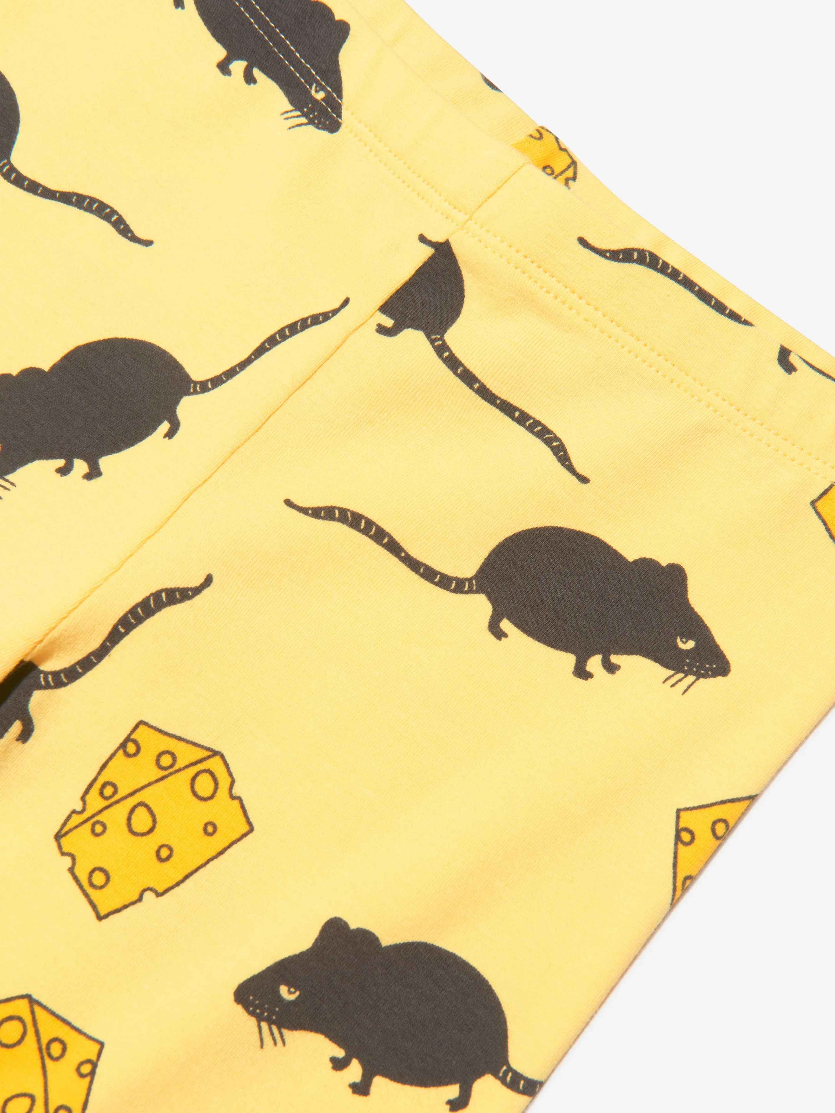 Mini Rodini Kids Organic Cotton Mouse Leggings