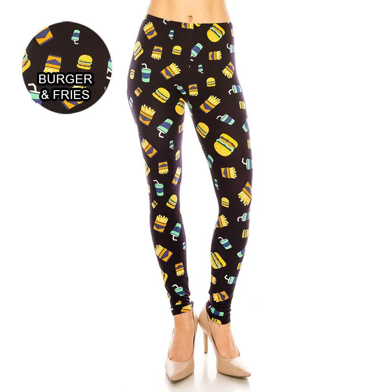 Miscellaneous Patterned Ultra Soft Leggings (Regular/Plus Size)