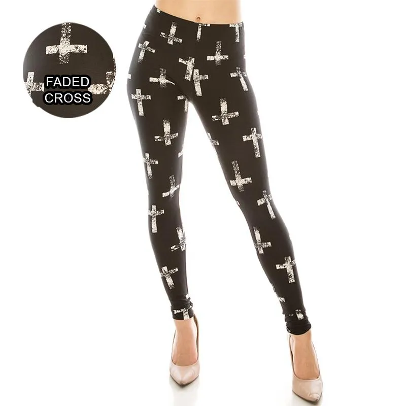 Miscellaneous Patterned Ultra Soft Leggings (Regular/Plus Size)