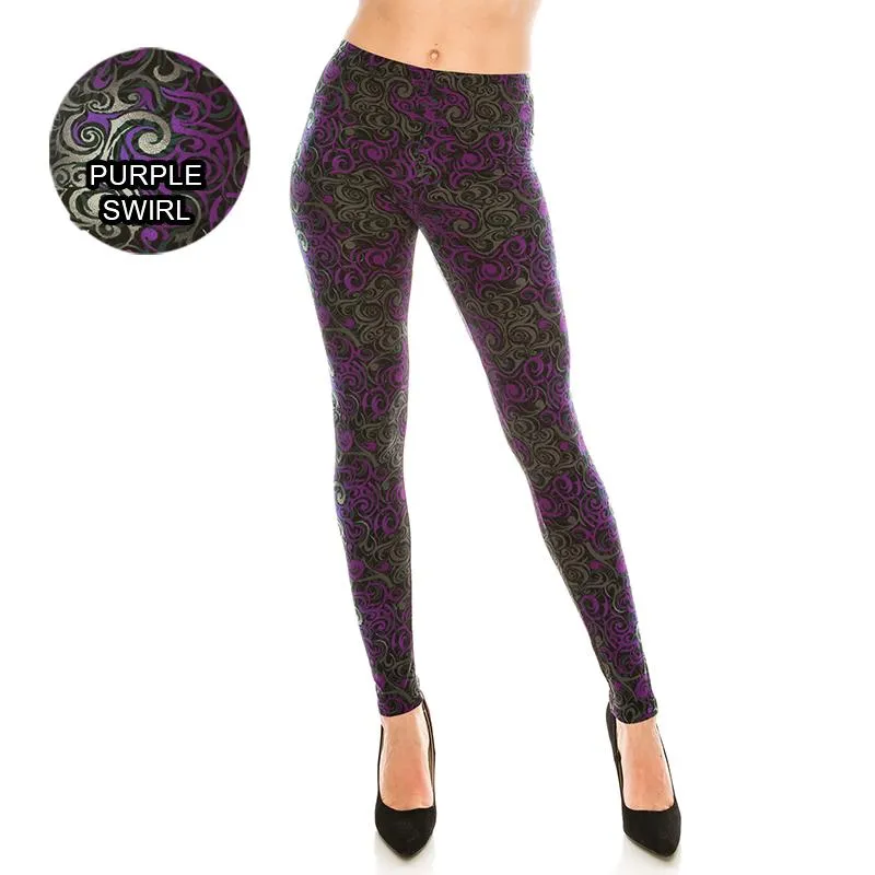 Miscellaneous Patterned Ultra Soft Leggings (Regular/Plus Size)