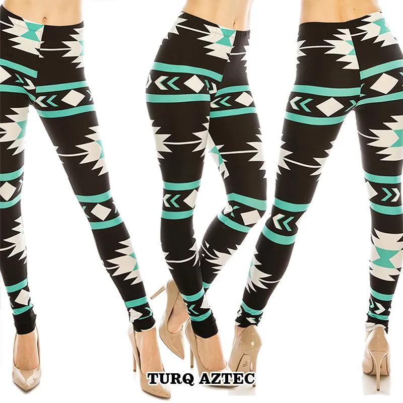 Miscellaneous Patterned Ultra Soft Leggings (Regular/Plus Size)