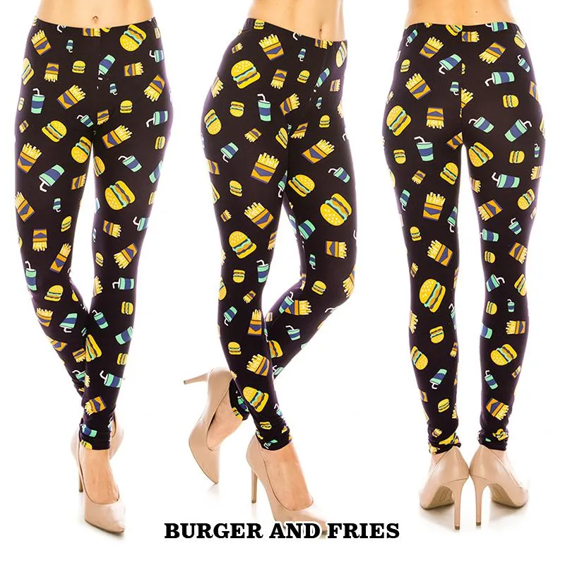 Miscellaneous Patterned Ultra Soft Leggings (Regular/Plus Size)