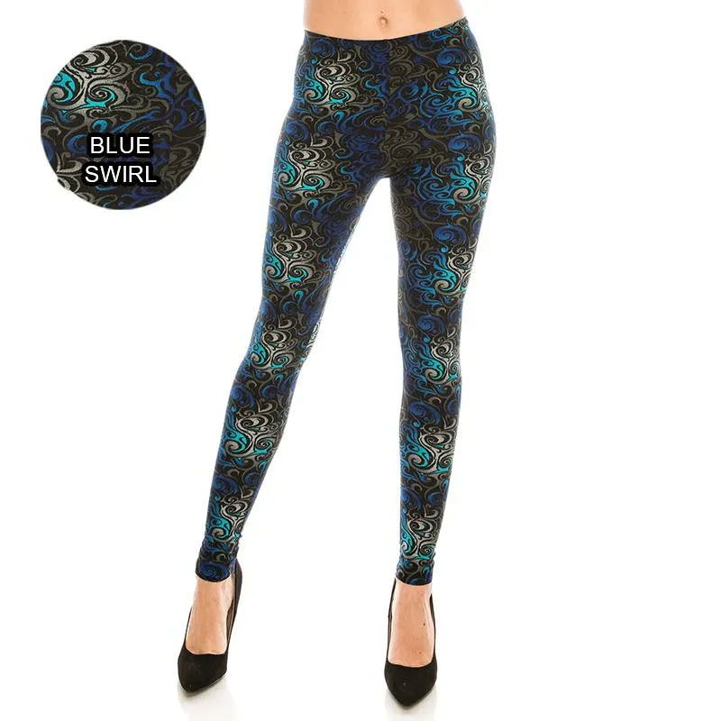 Miscellaneous Patterned Ultra Soft Leggings (Regular/Plus Size)