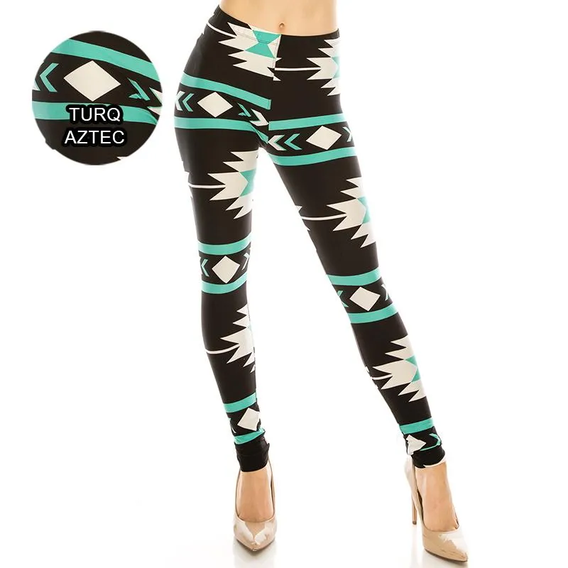 Miscellaneous Patterned Ultra Soft Leggings (Regular/Plus Size)