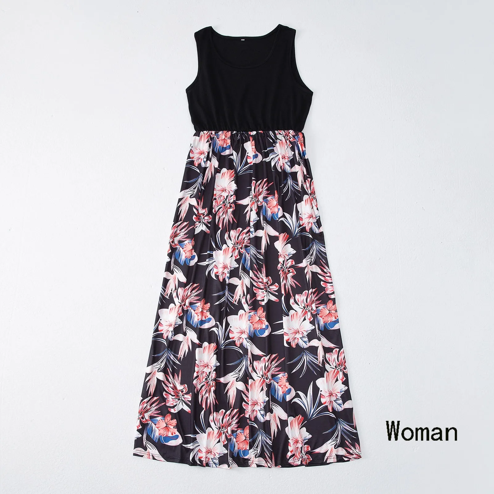 Mom and Son Floral Print Dresses & T-shirts Sets