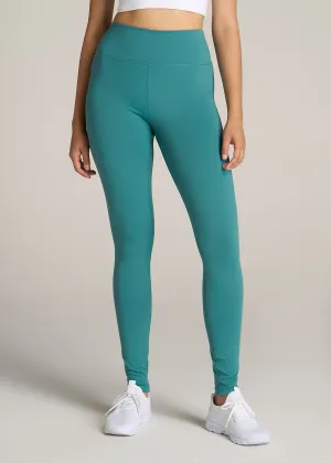 Movement High Rise Cheeky Leggings for Tall Women in Light Teal