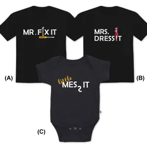 Mr Fix Mrs Dress Little Mess Family Set