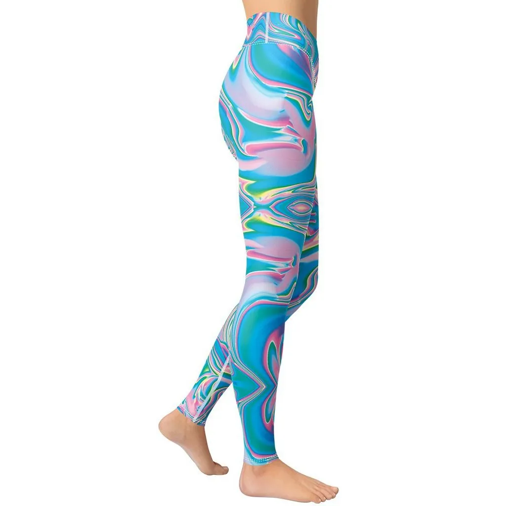 Neon Psychedelic Yoga Leggings