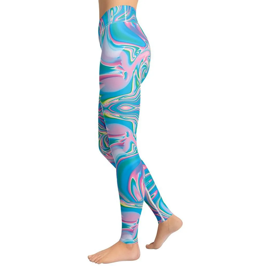 Neon Psychedelic Yoga Leggings