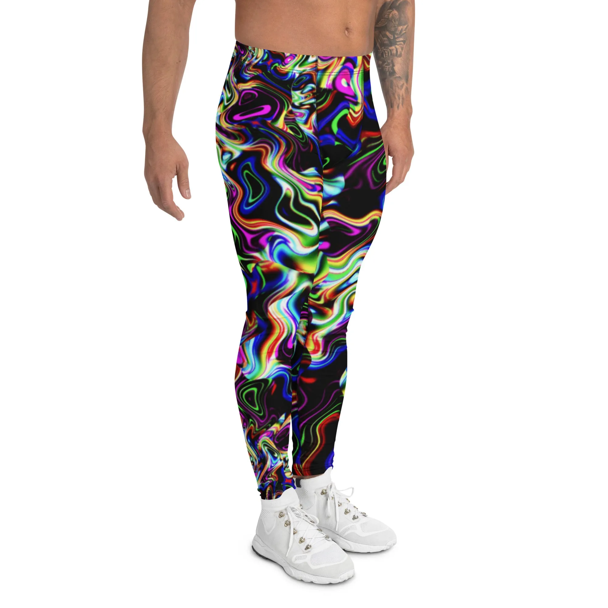 Neon Swirl Men’s Leggings