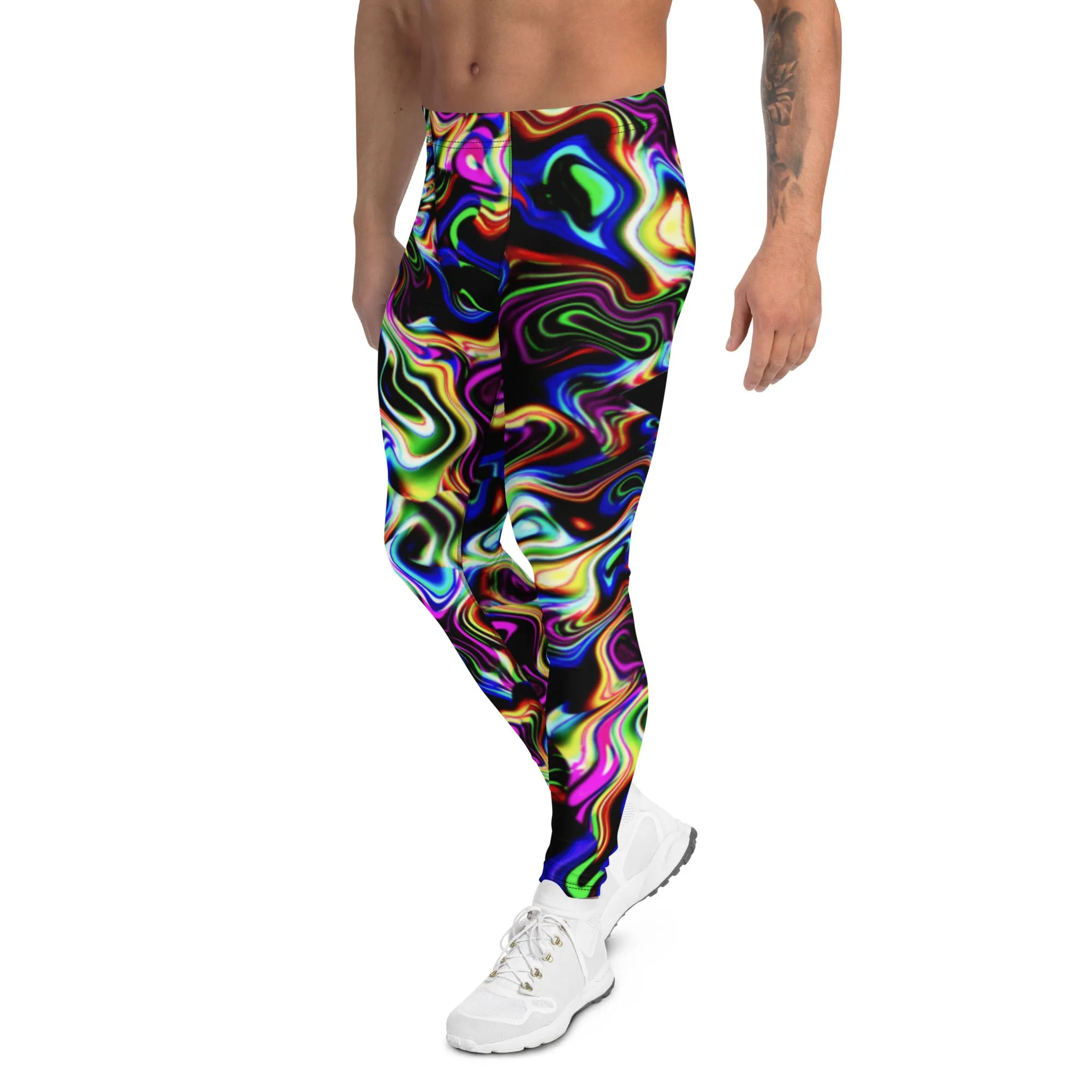 Neon Swirl Men’s Leggings