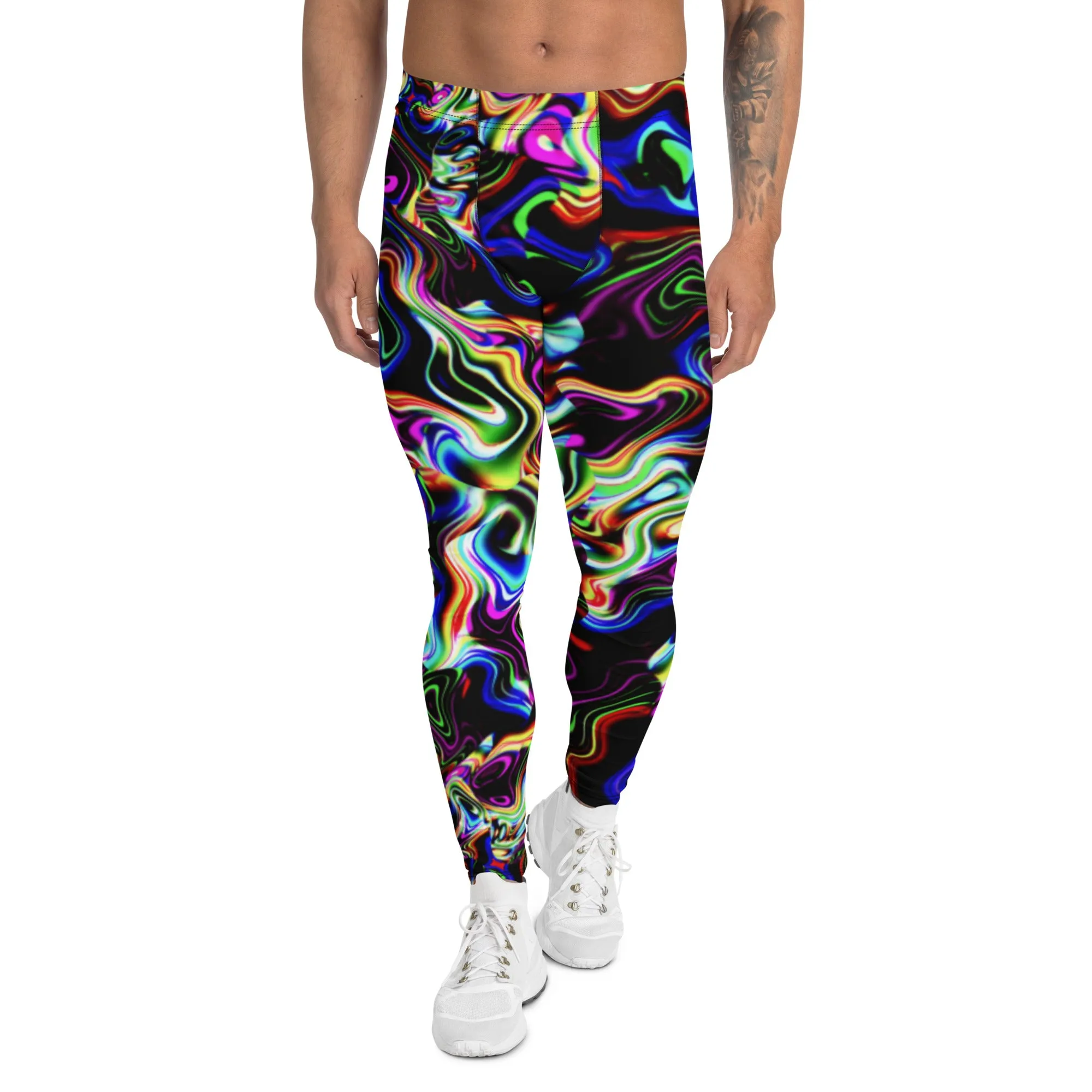 Neon Swirl Men’s Leggings