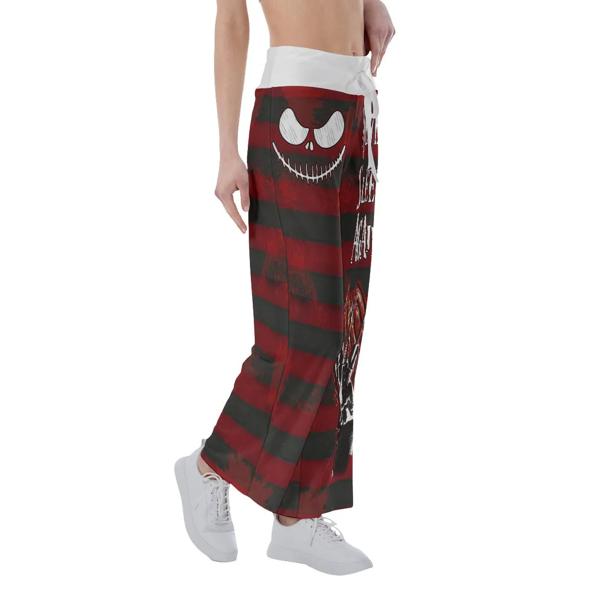 Nightmare Emo Horror Women's High-waisted Wide Leg Pants