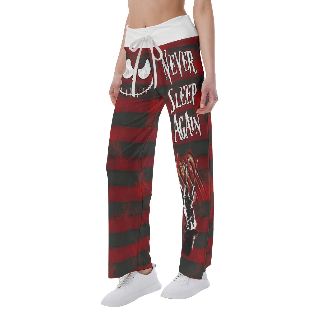 Nightmare Emo Horror Women's High-waisted Wide Leg Pants