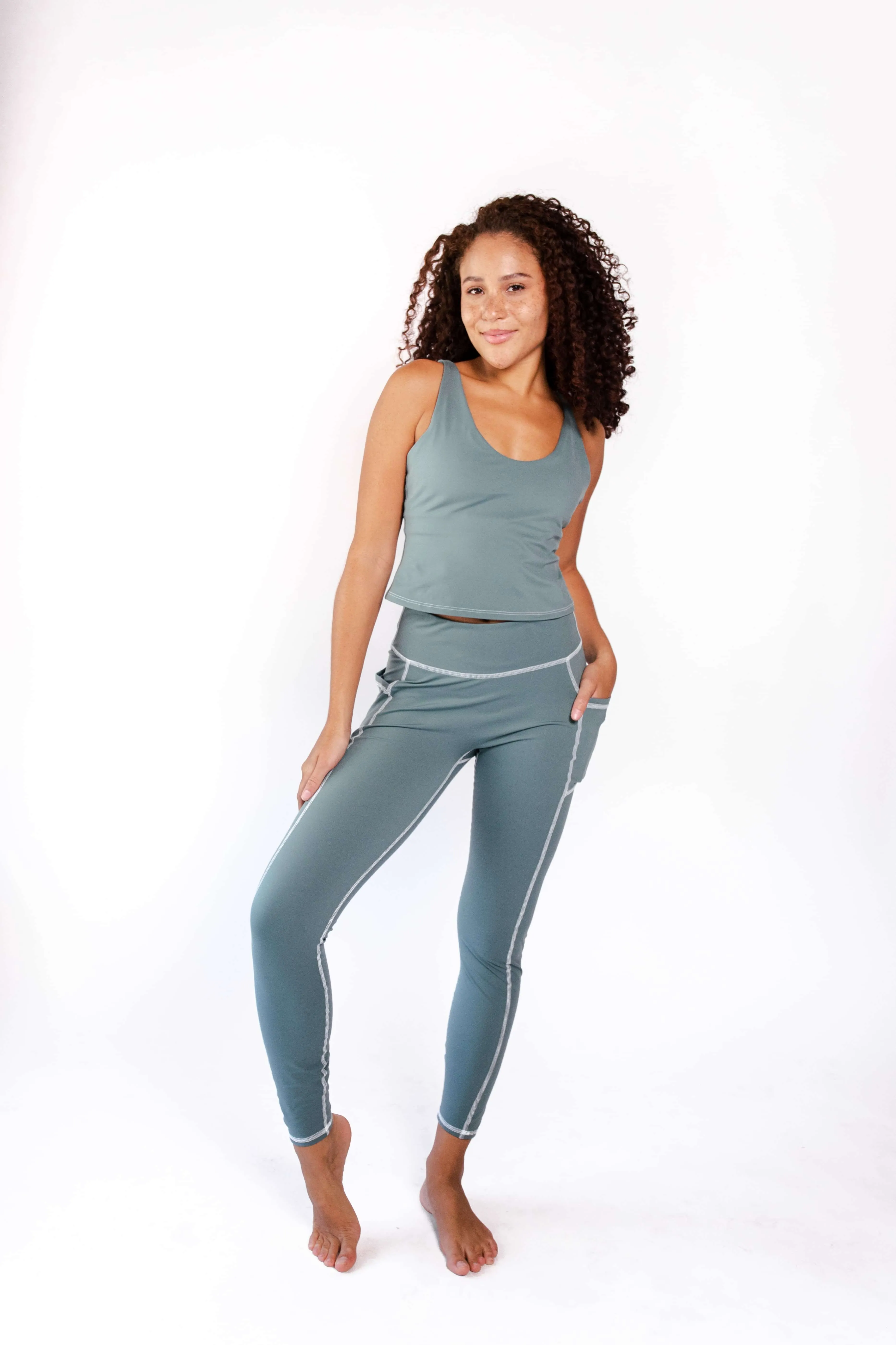 Non Stop Legging in Sage Green