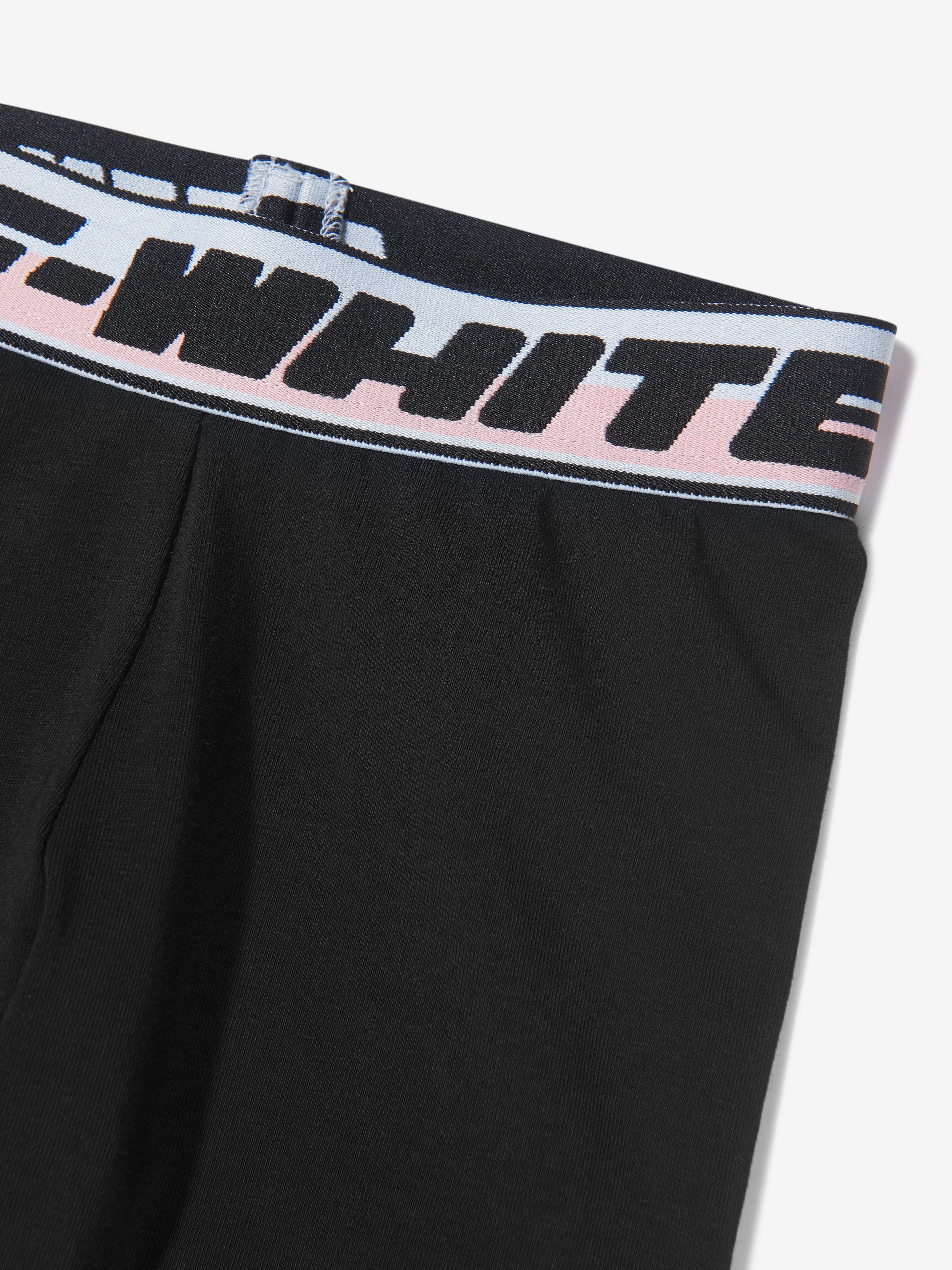 Off-White Girls Logo Band Leggings in Black