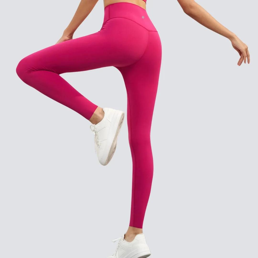 One-Size-Fits-All Leggings - Deep Red