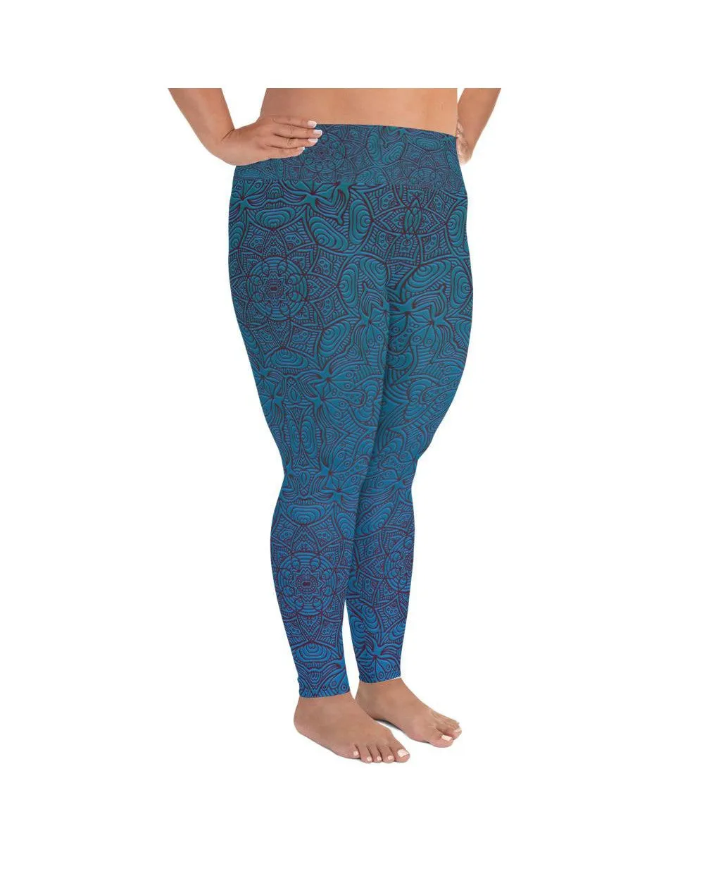 Ornamental Mandala Plus Size Leggings