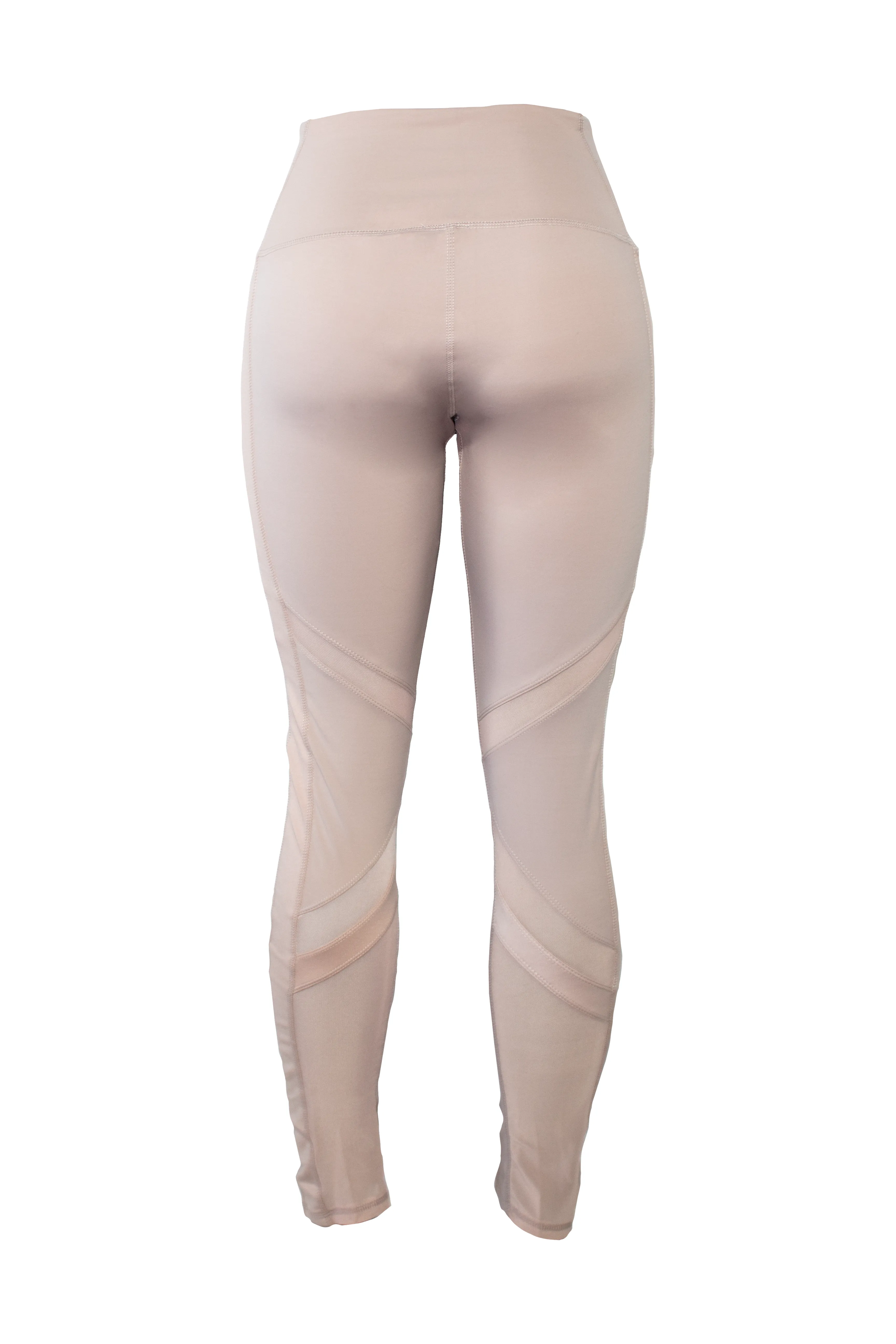 OXYGEN DIAGONAL-MESH LEGGINGS | ROSA - NEGRO