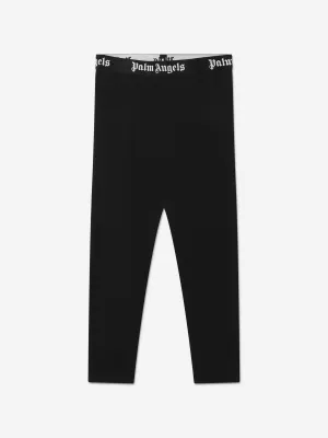 Palm Angels Girls Waistband Logo Leggings