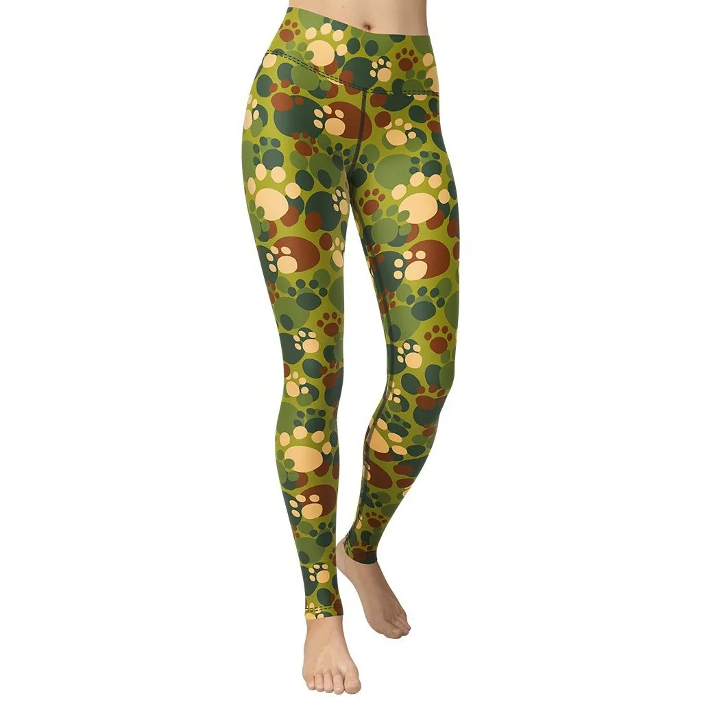 Paw Camo Yoga Leggings