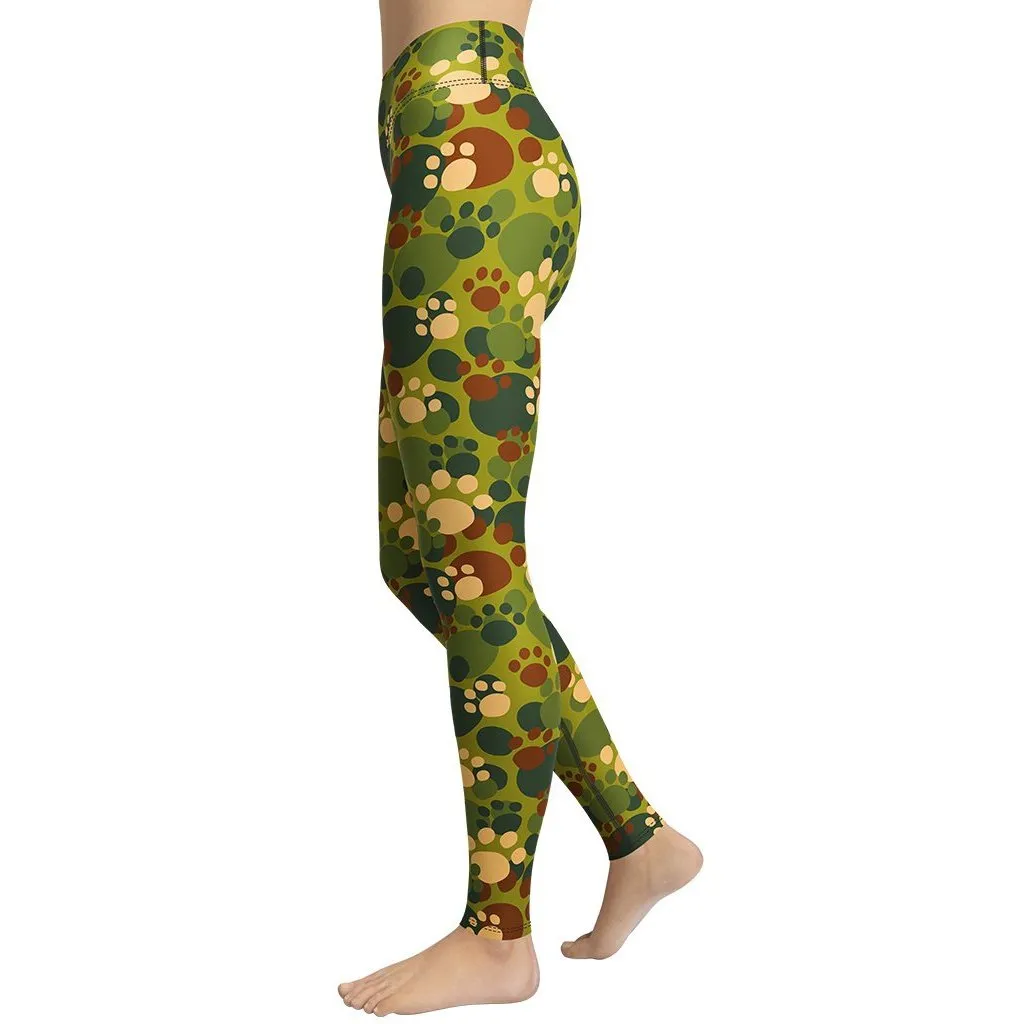 Paw Camo Yoga Leggings