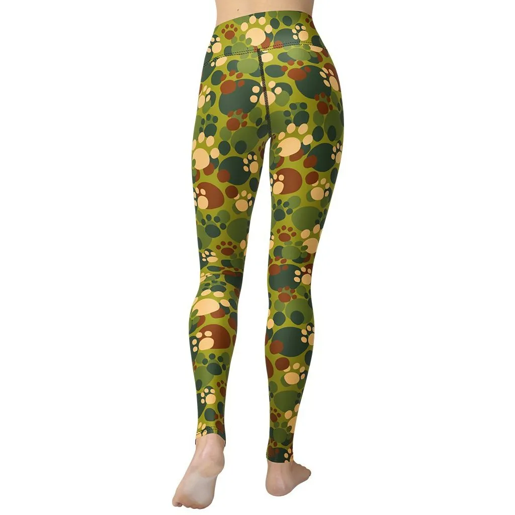 Paw Camo Yoga Leggings