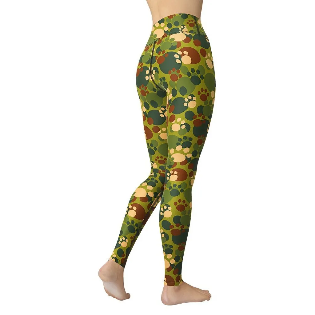 Paw Camo Yoga Leggings