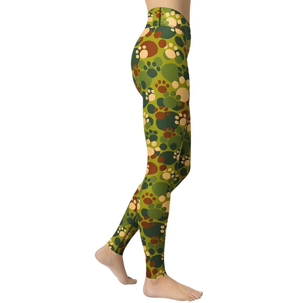 Paw Camo Yoga Leggings