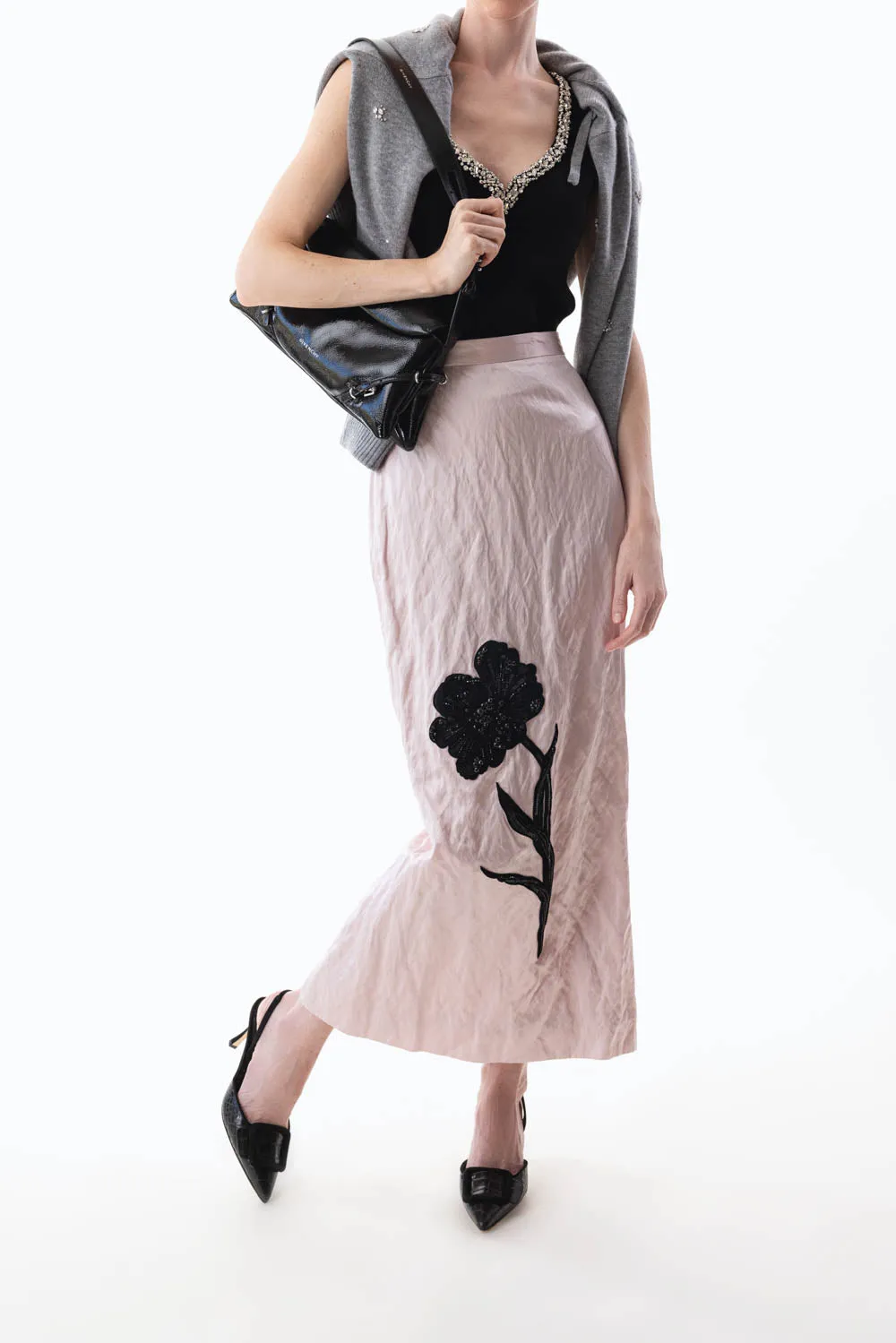 Pencil Midi Skirt