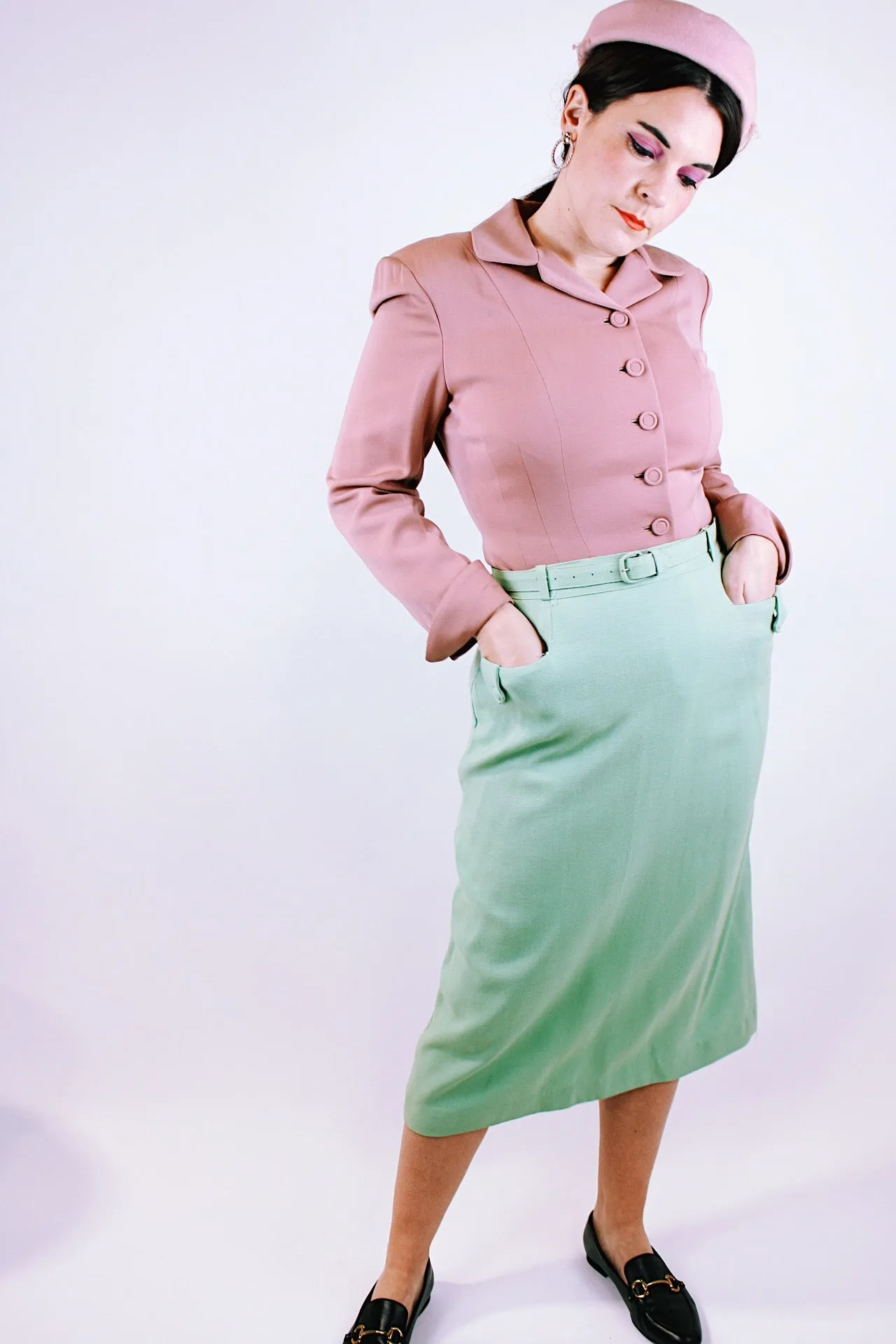 Pencil Skirt with Matching Belt