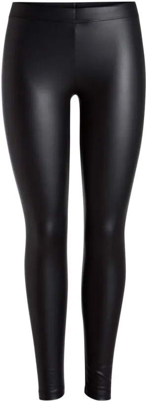 Pieces - New Shiny Fleece Leggings - Black