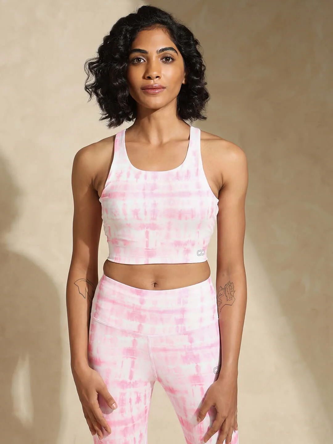 Pink Shibori High Impact Action Bra & Luxe Leggings