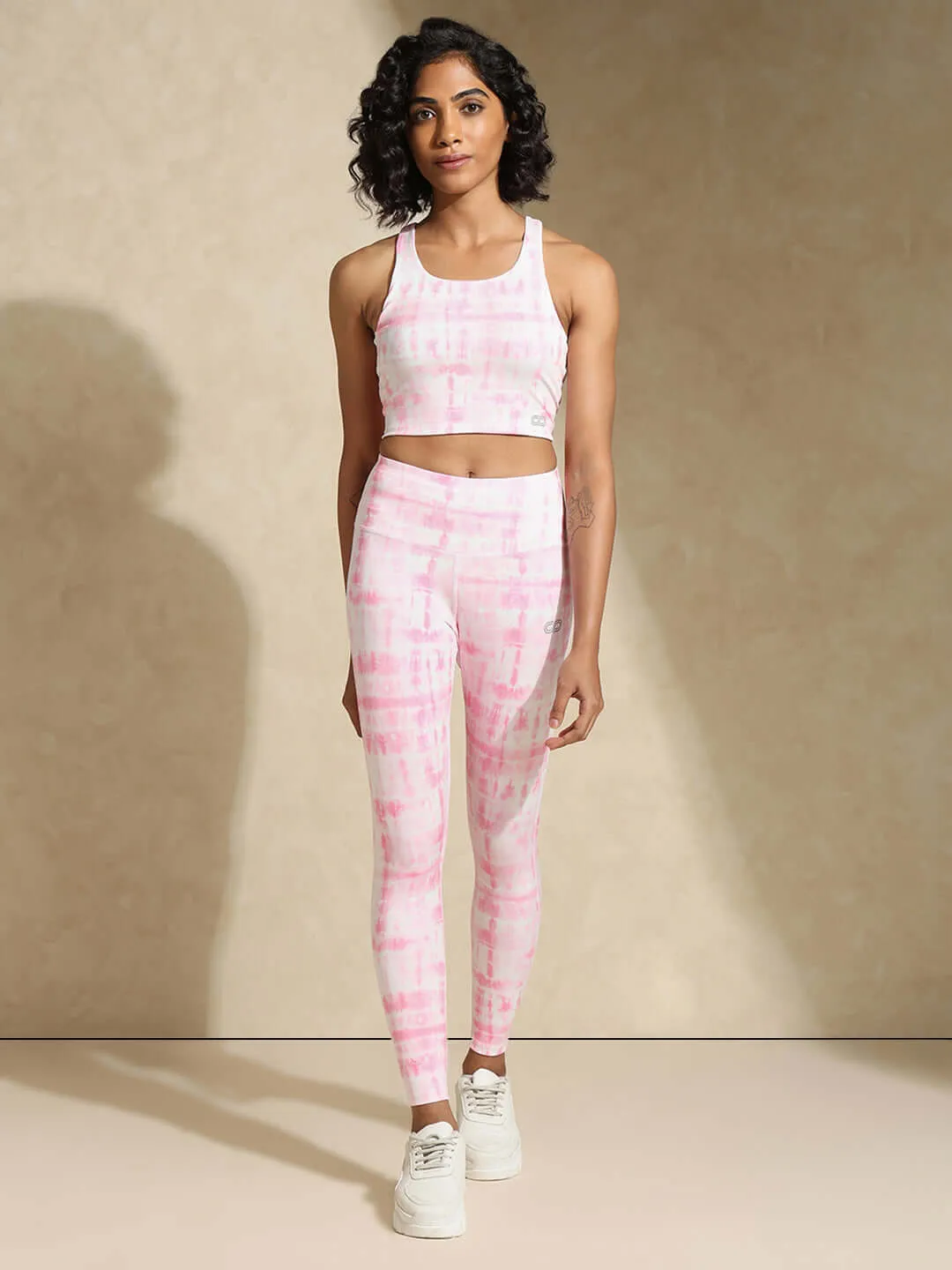 Pink Shibori High Impact Action Bra & Luxe Leggings