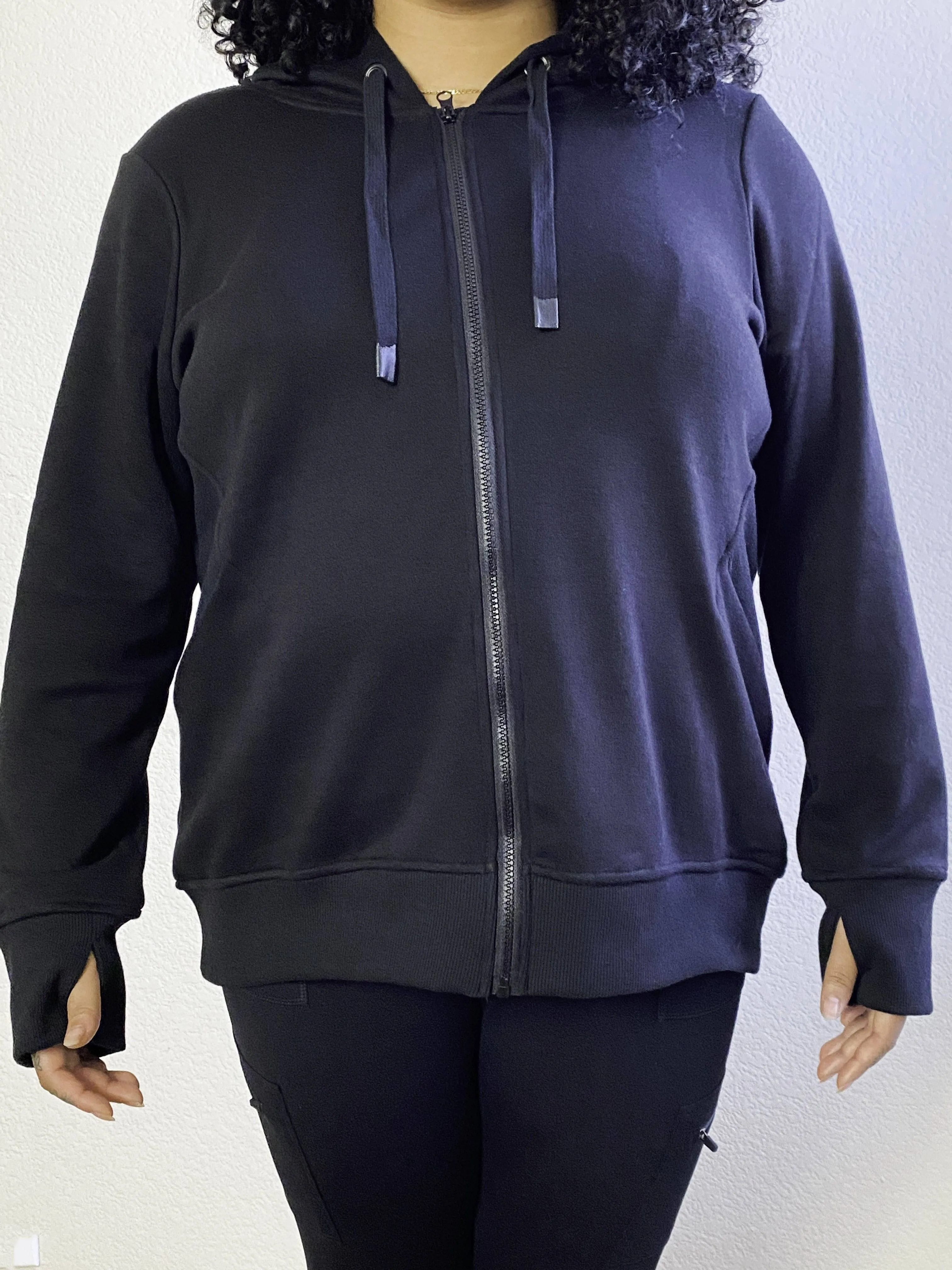 Plus Size Black Tracksuit with Cargo Leggings