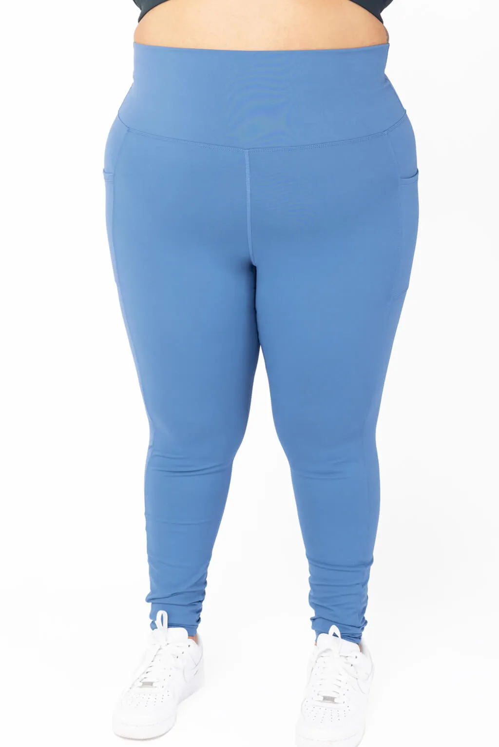 Pocket Ankle Leggings - Moonlight Blue