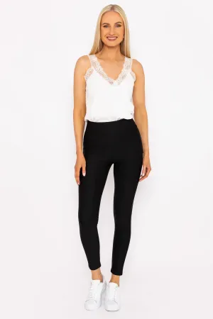 Ponte Leggings in Black