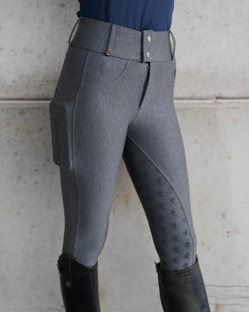 Premium Hybrid Breeches - GRAPHITE GREY