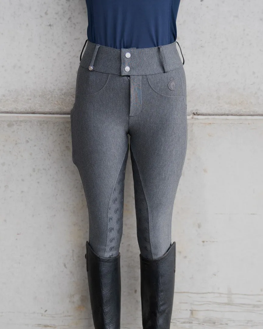 Premium Hybrid Breeches - GRAPHITE GREY