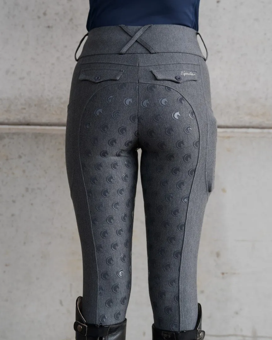 Premium Hybrid Breeches - GRAPHITE GREY