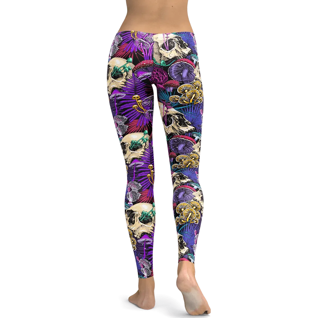 Psychedelic Skulls Leggings